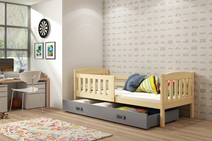 Lastevoodi Kacper voodikastiga 80x160, lakk, Laste- ja noortevoodid, 80cm laiused, Lastemööbel ja sisustus